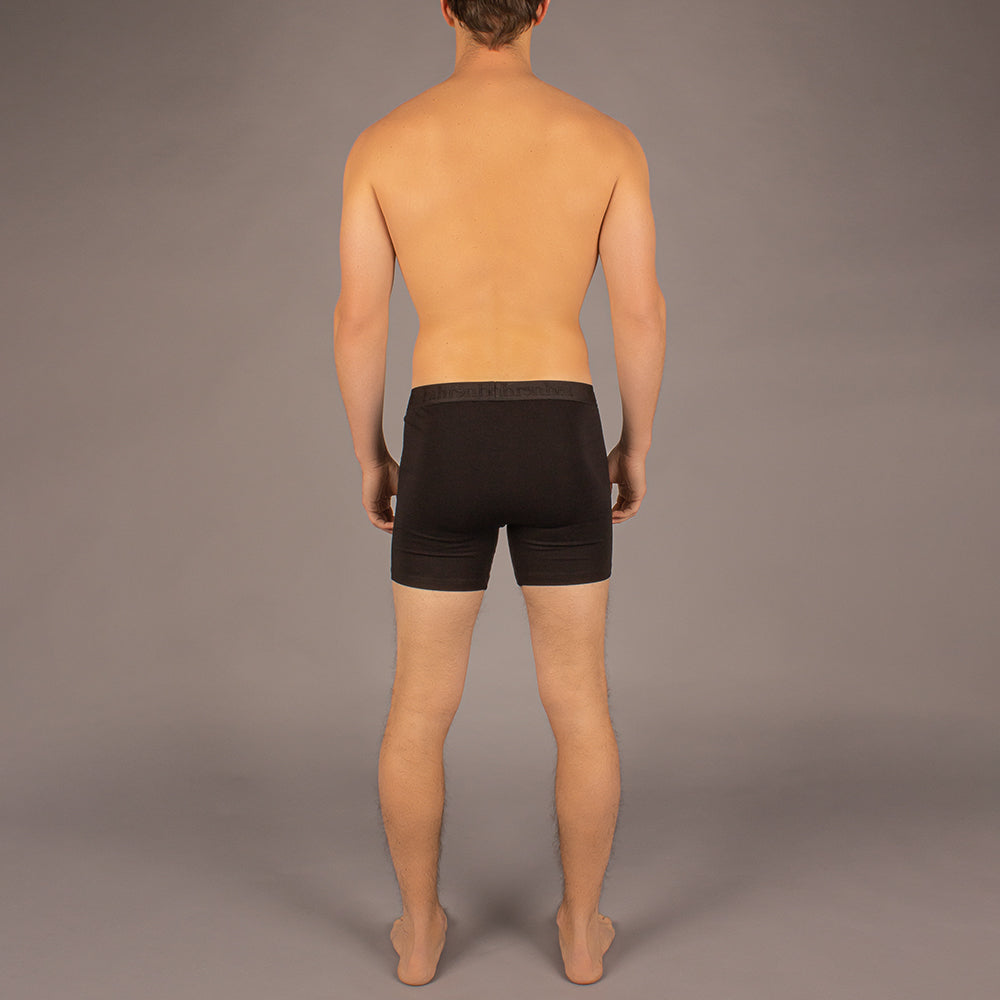 Newman Boxer Brief | Ensfarvet Sort 