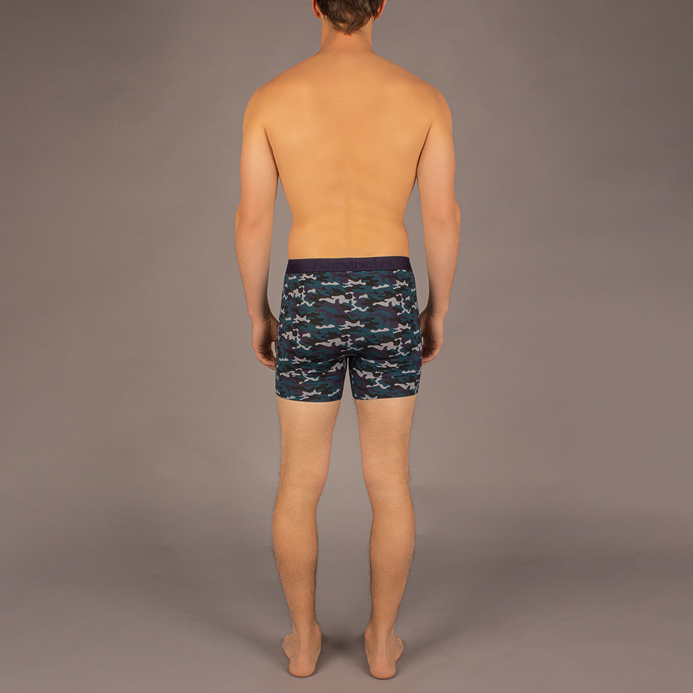 Newman Boxer Brief | Blå Camouflage