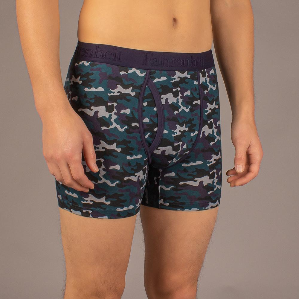 Newman Boxer Brief | Blå Camouflage