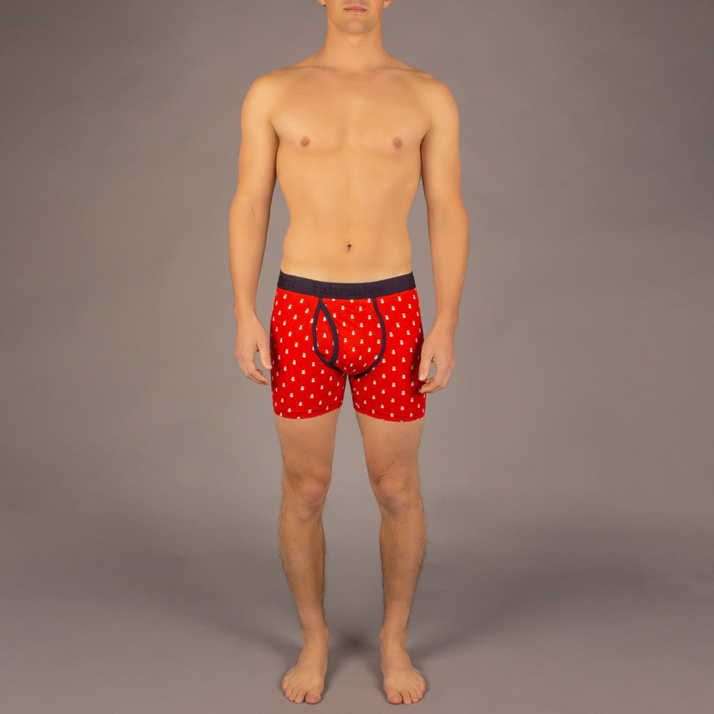 Newman Boxer Brief | Snemand Rød/Multifarvet 