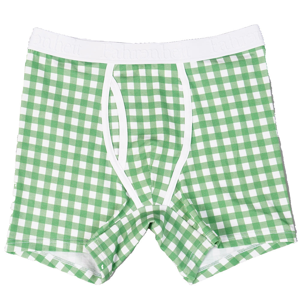 Newman Boxer Brief | Grøn Gingham 