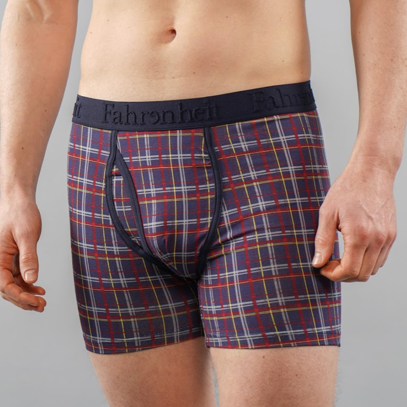 Newman Boxer Brief/ Blå Ternet 