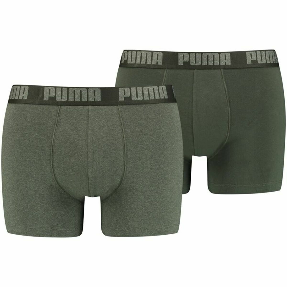 Herre boxershorts Puma Basic 2 stk. mørkegrøn
