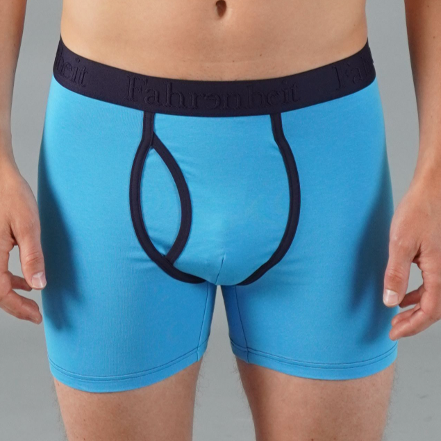 Newman Boxer Brief | Ensfarvet Blå 