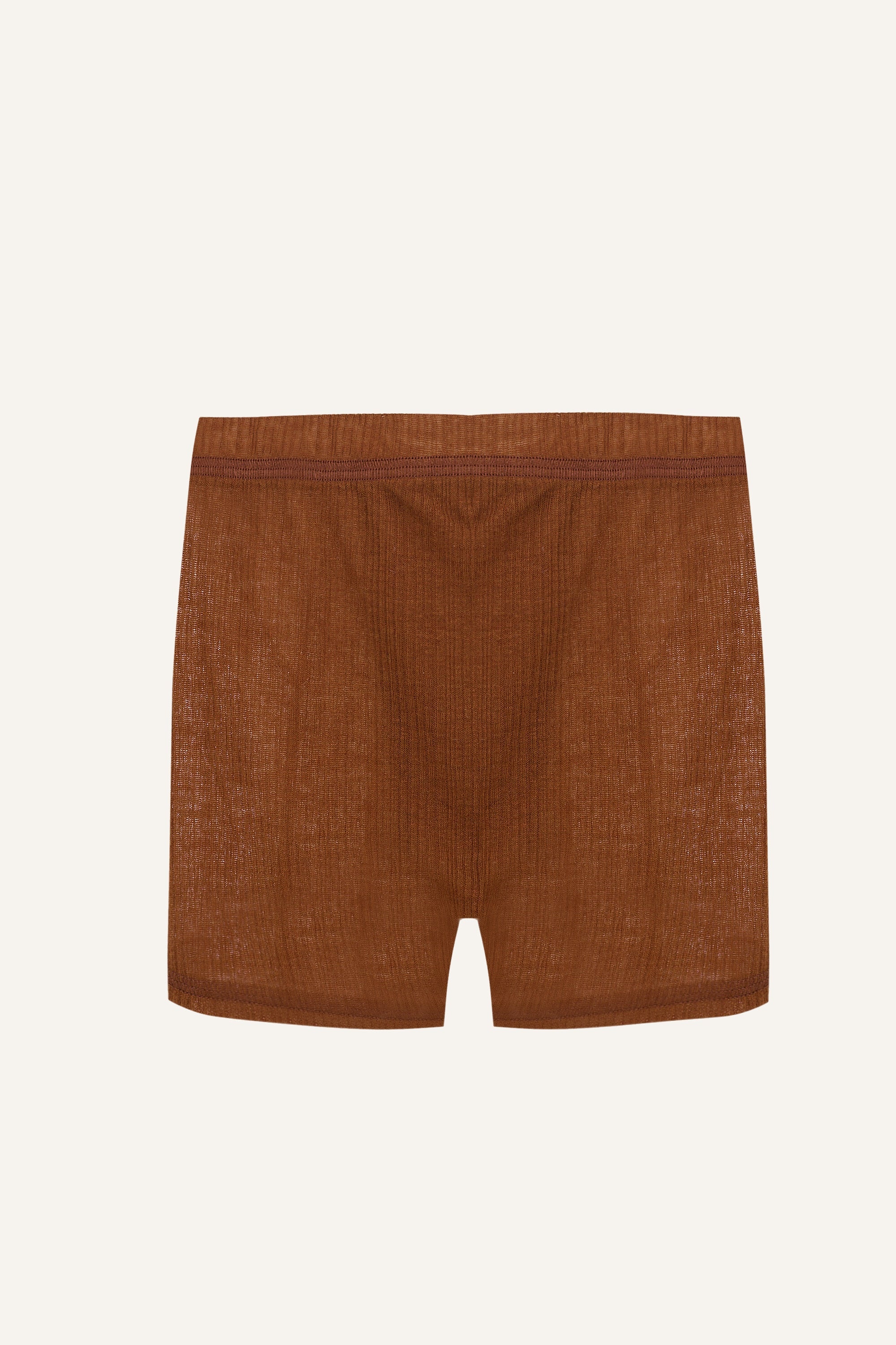 Lyocell-uld børneboksershorts - brune