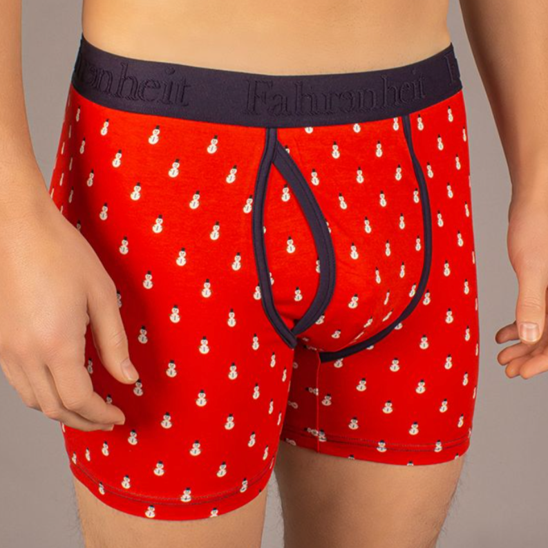 Newman Boxer Brief | Snemand Rød/Multifarvet 