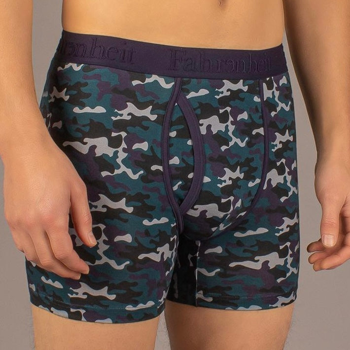 Newman Boxer Brief | Blå Camouflage