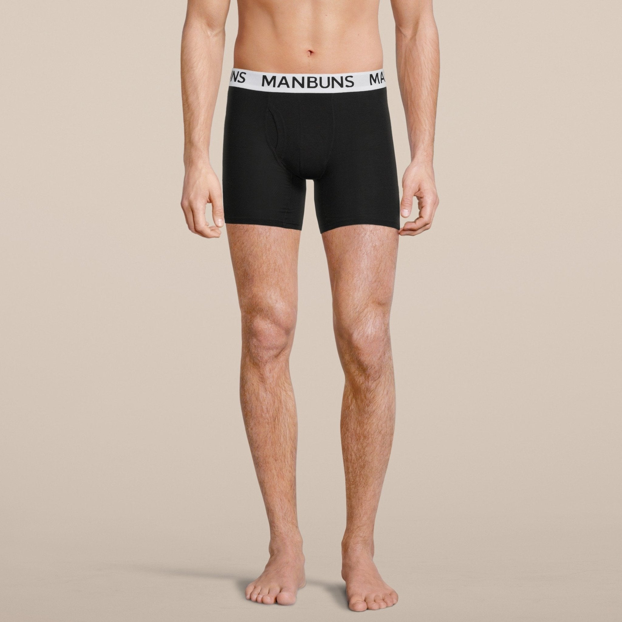 Herre klassiske sorte boxershorts