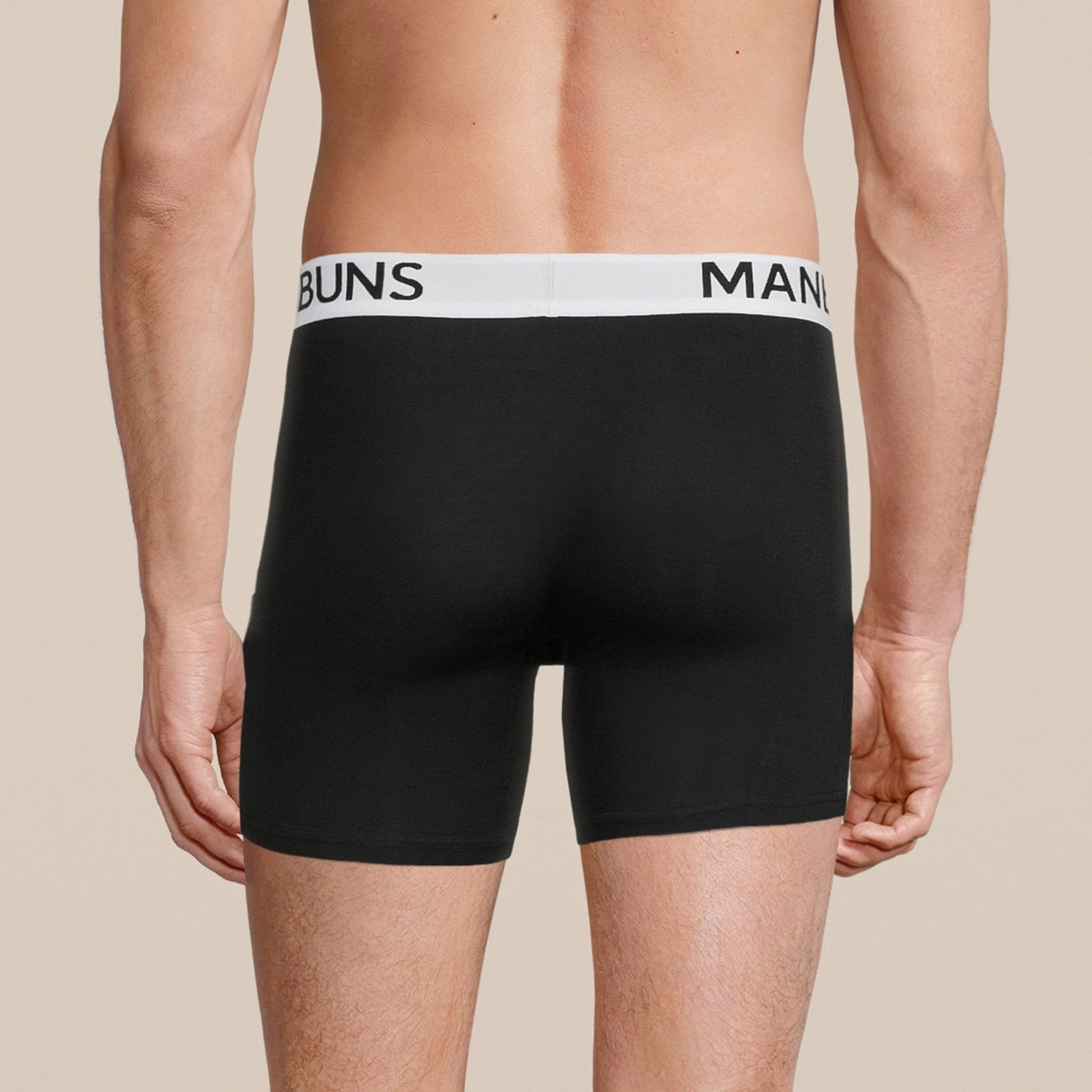 Herre klassiske sorte boxershorts